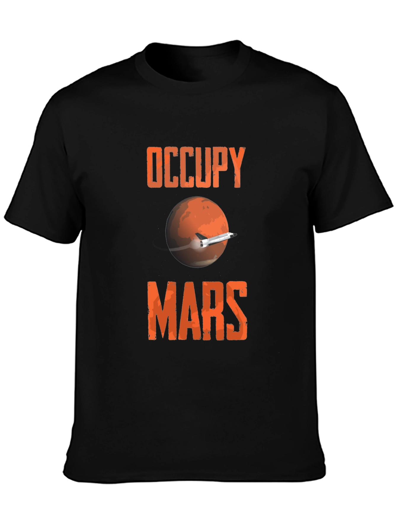 Occupy Mars Graphic Tee - Space Exploration T-Shirt