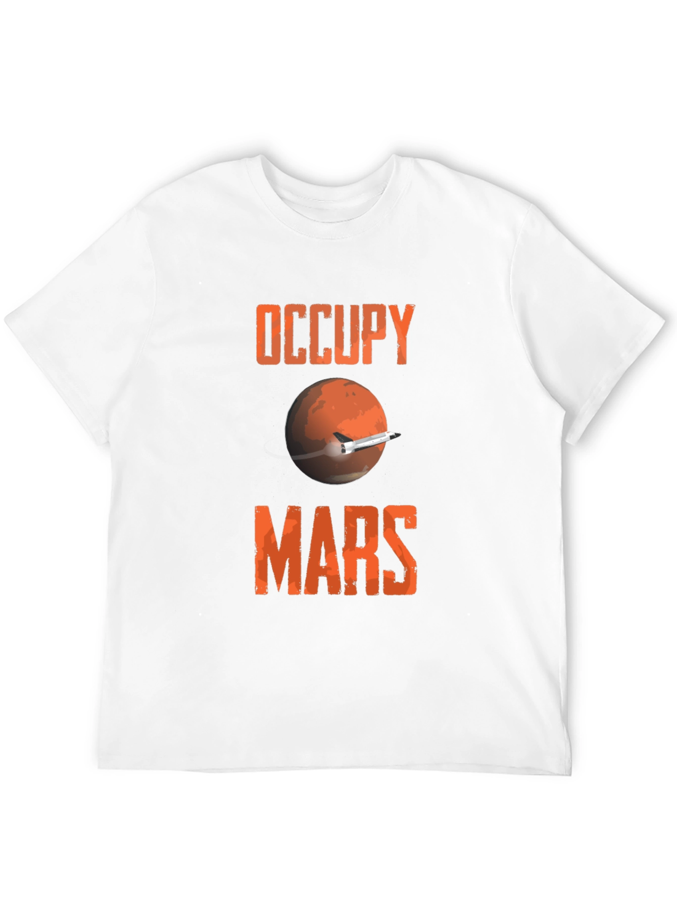 Occupy Mars Graphic Tee - Space Exploration T-Shirt