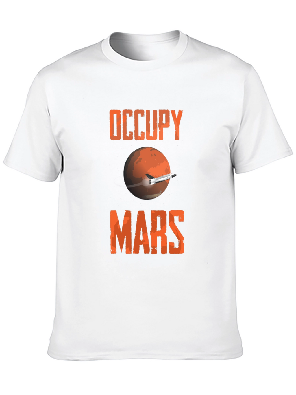 Occupy Mars Graphic Tee - Space Exploration T-Shirt