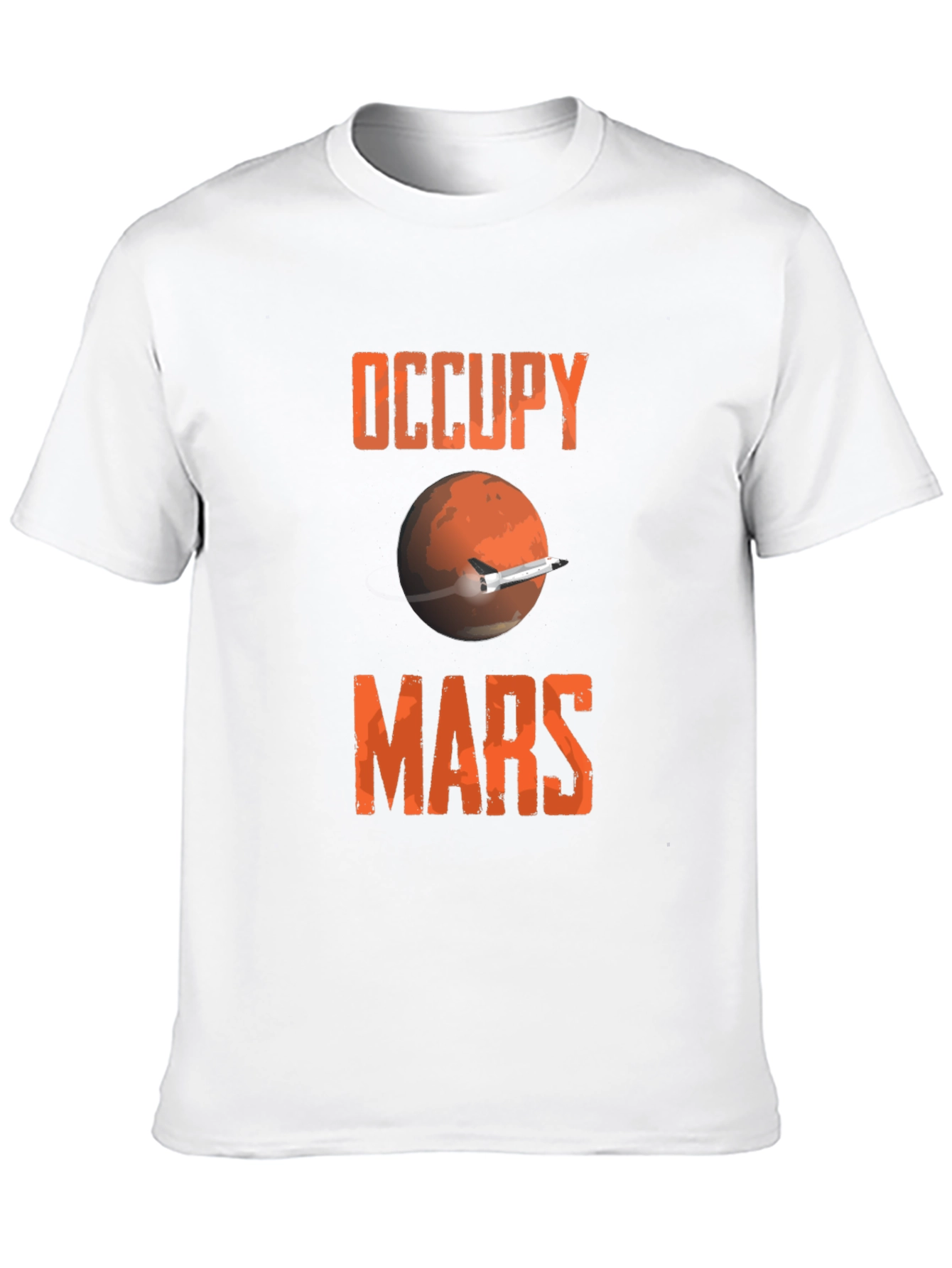 Occupy Mars Graphic Tee - Space Exploration T-Shirt