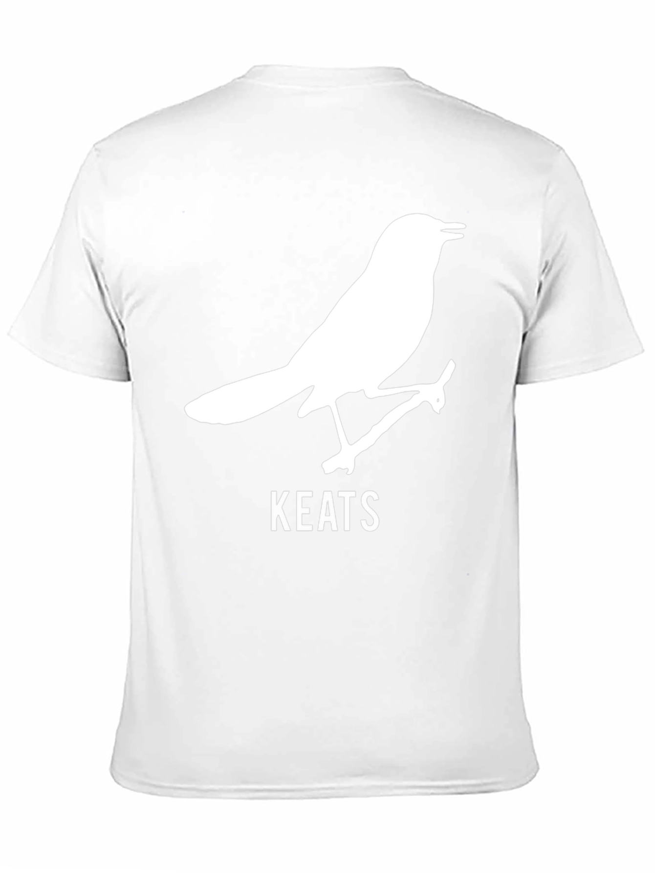 Keats Bird Black T-Shirt - Literary Apparel