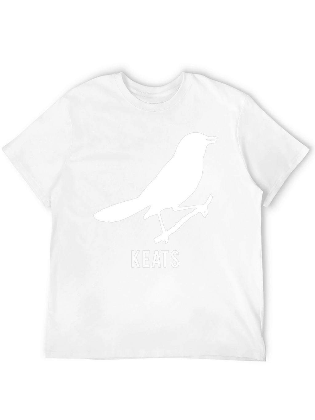 Keats Bird Black T-Shirt - Literary Apparel
