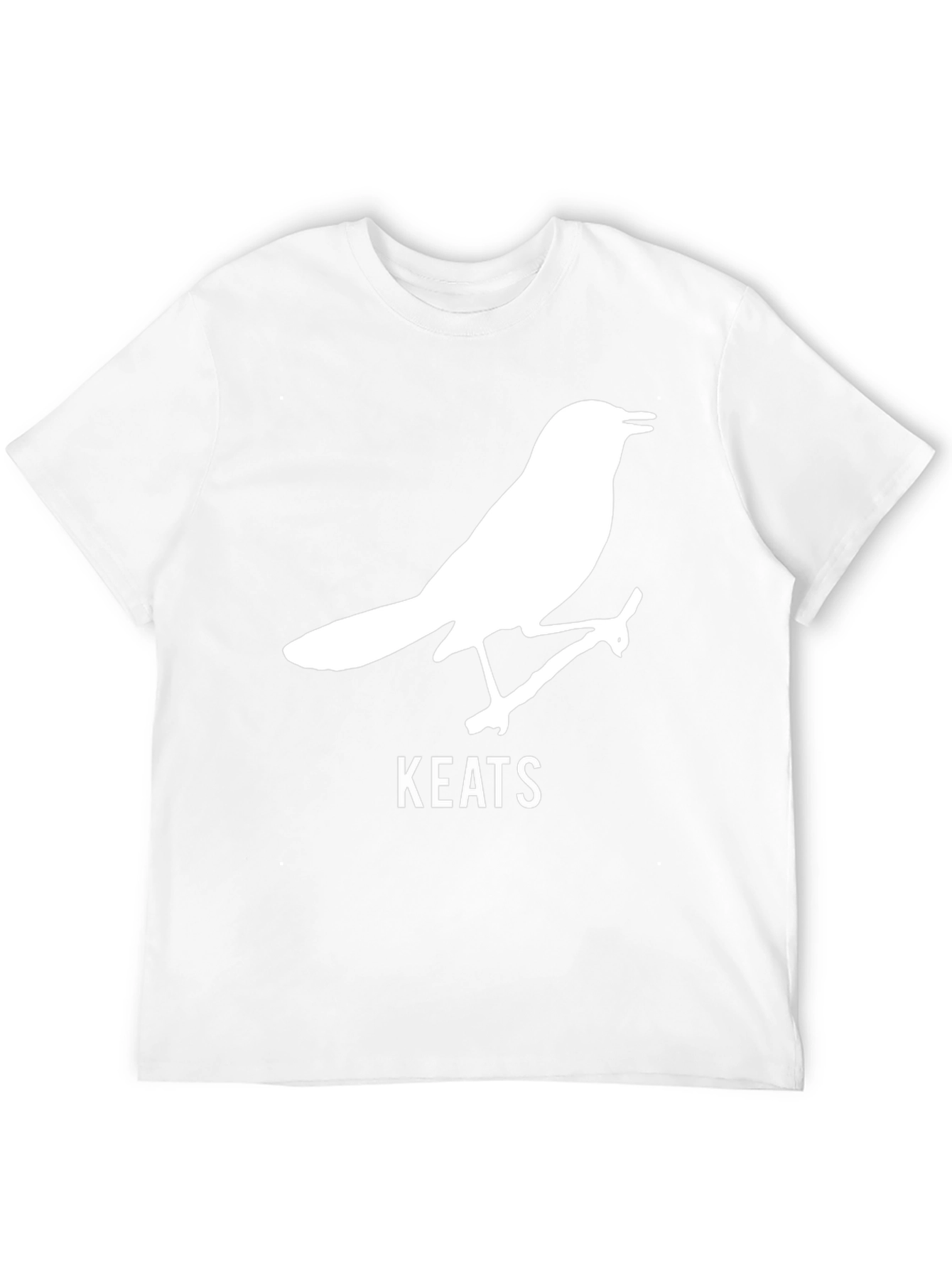Keats Bird Black T-Shirt - Literary Apparel