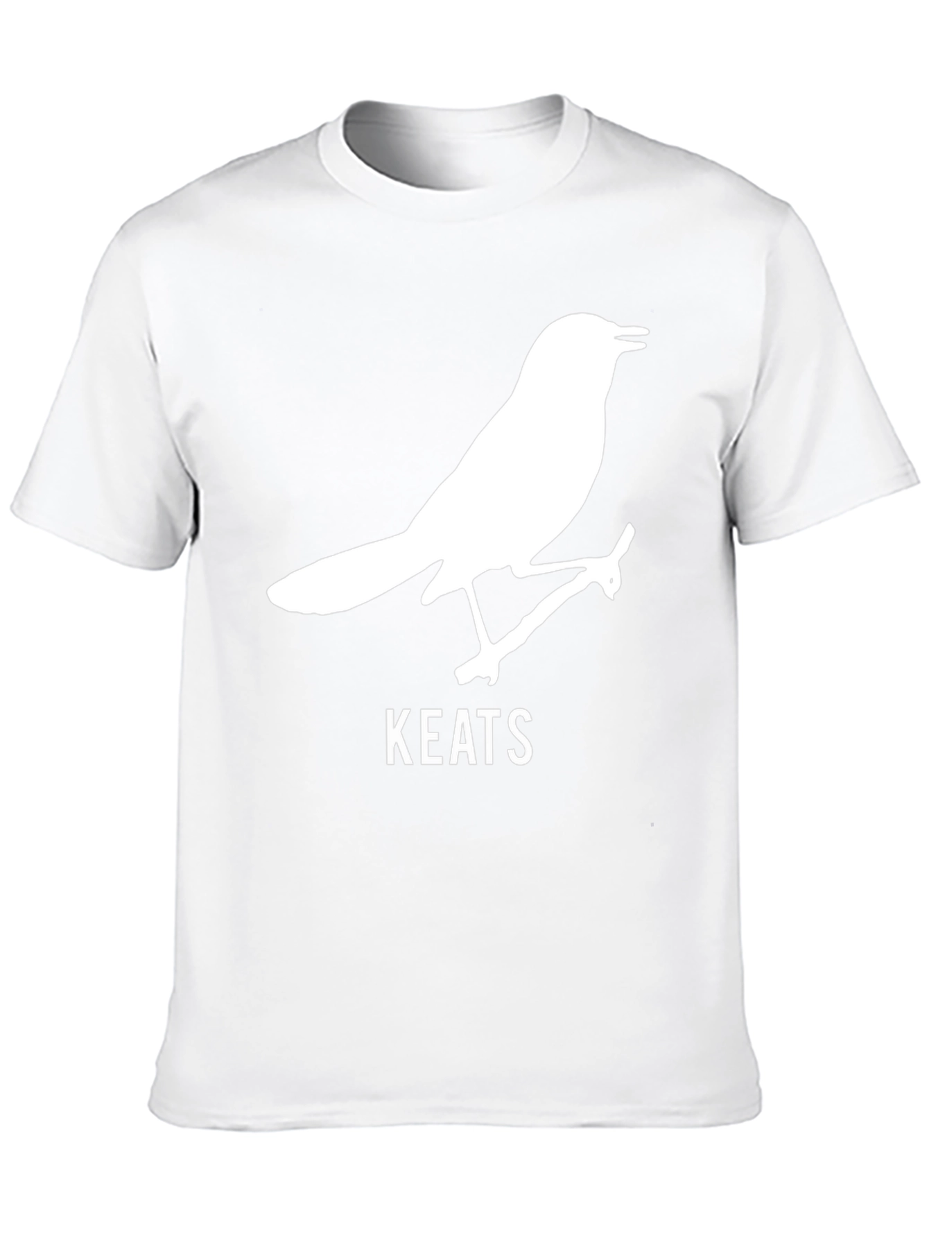 Keats Bird Black T-Shirt - Literary Apparel