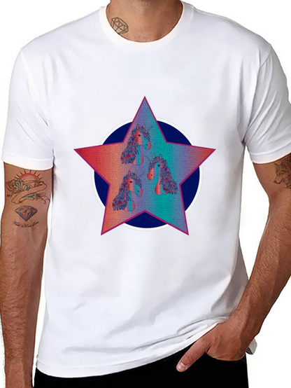 Unicorn Star Graphic Tee - Black