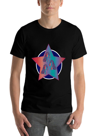 Unicorn Star Graphic Tee - Black