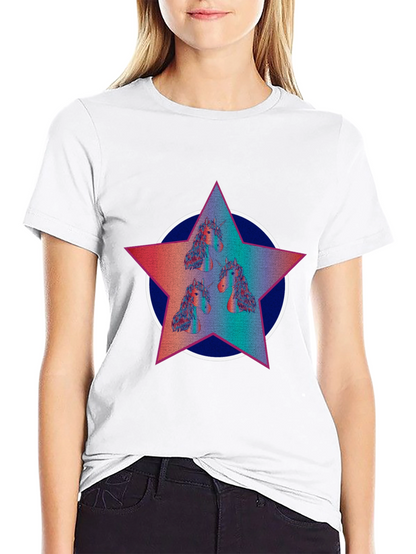 Unicorn Star Graphic Tee - Black