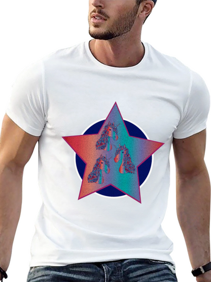 Unicorn Star Graphic Tee - Black