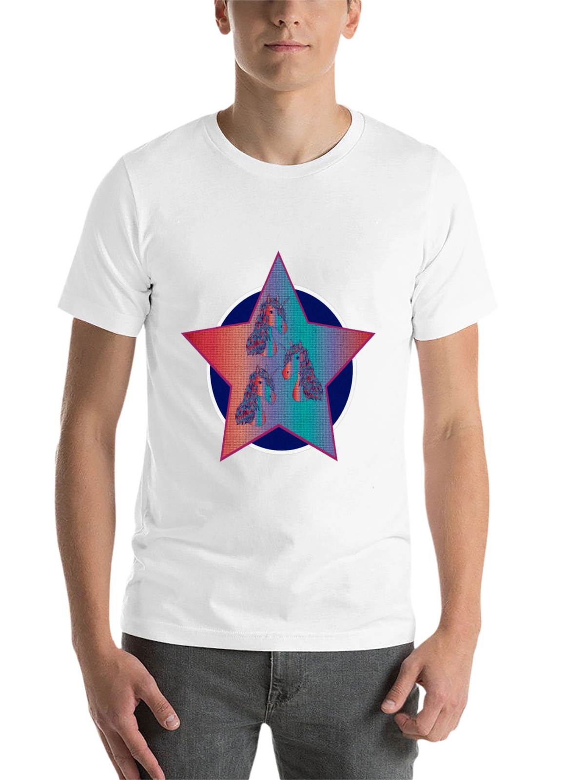 Unicorn Star Graphic Tee - Black