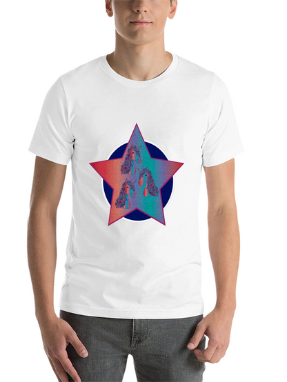 Unicorn Star Graphic Tee - Black