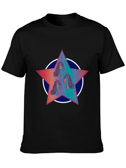 Unicorn Star Graphic Tee - Black