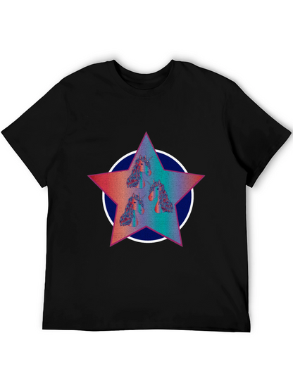 Unicorn Star Graphic Tee - Black