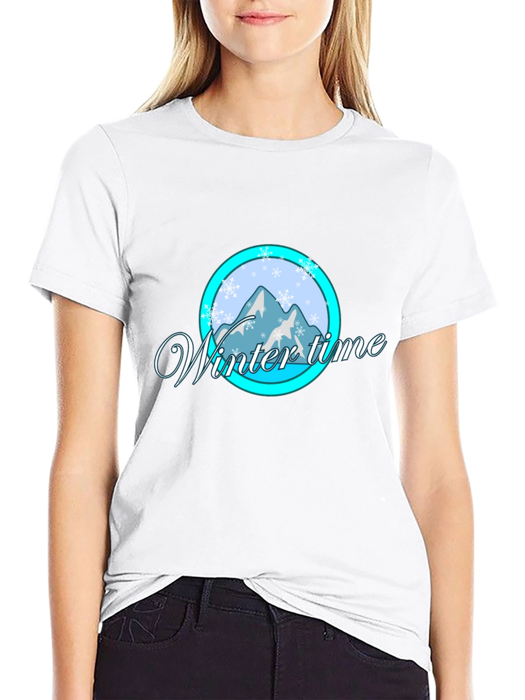 Winter Time Graphic Tee - Black