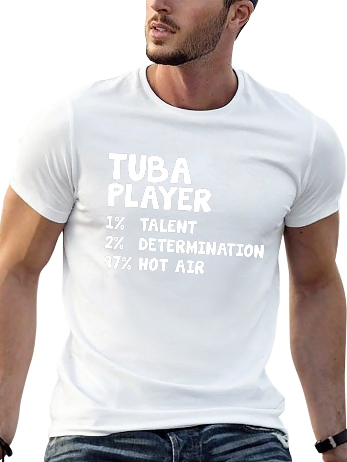 Tuba Player Funny Novelty Graphic T-Shirt