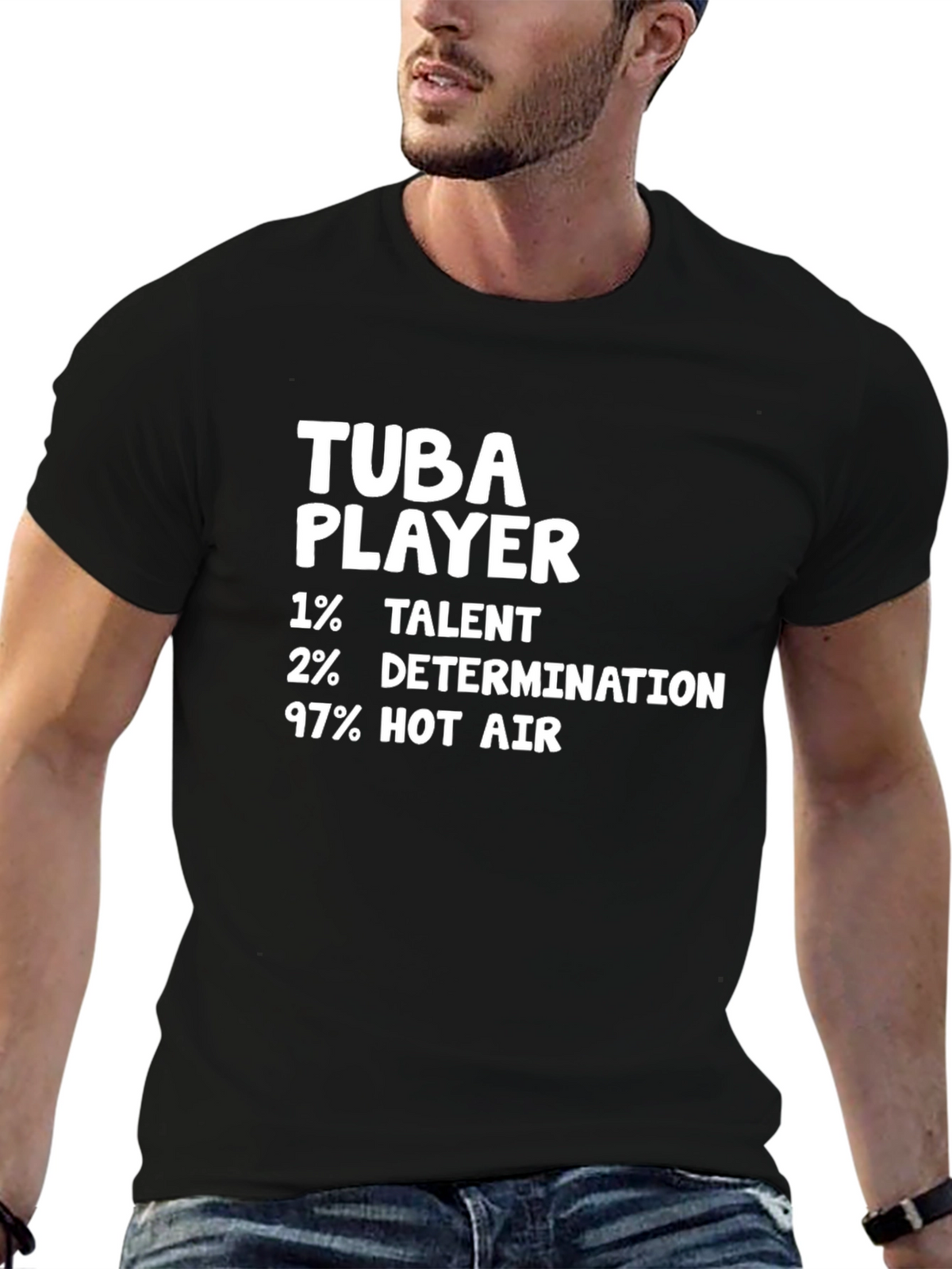 Tuba Player Funny Novelty Graphic T-Shirt