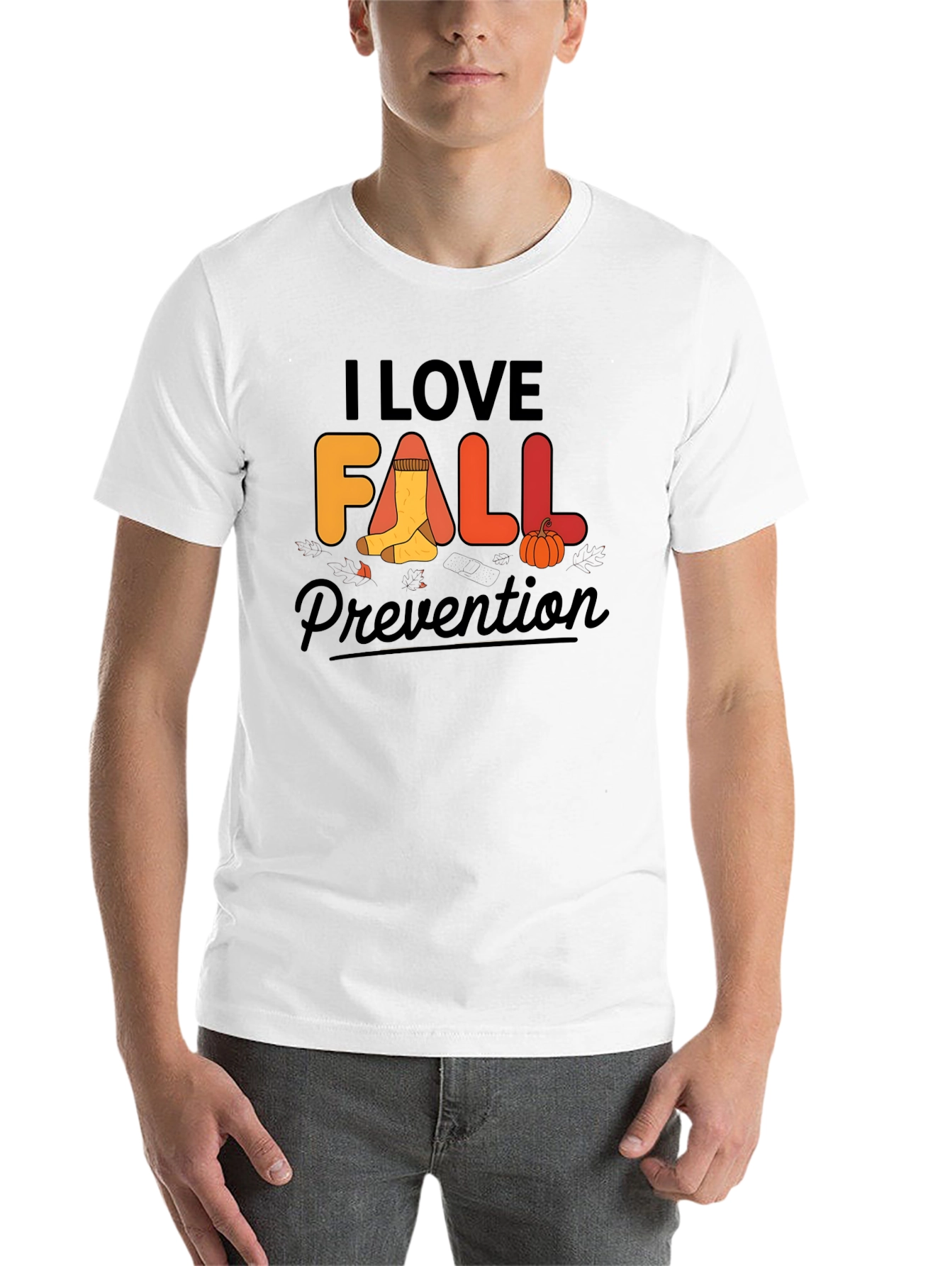 I Love Fall Prevention T-Shirt - Safety Awareness Tee