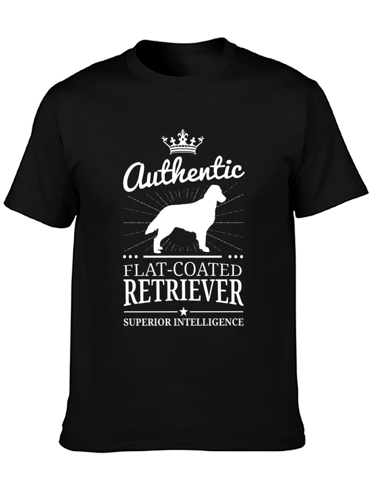 Authentic Flat-Coated Retriever Superior Intelligence T-Shirt