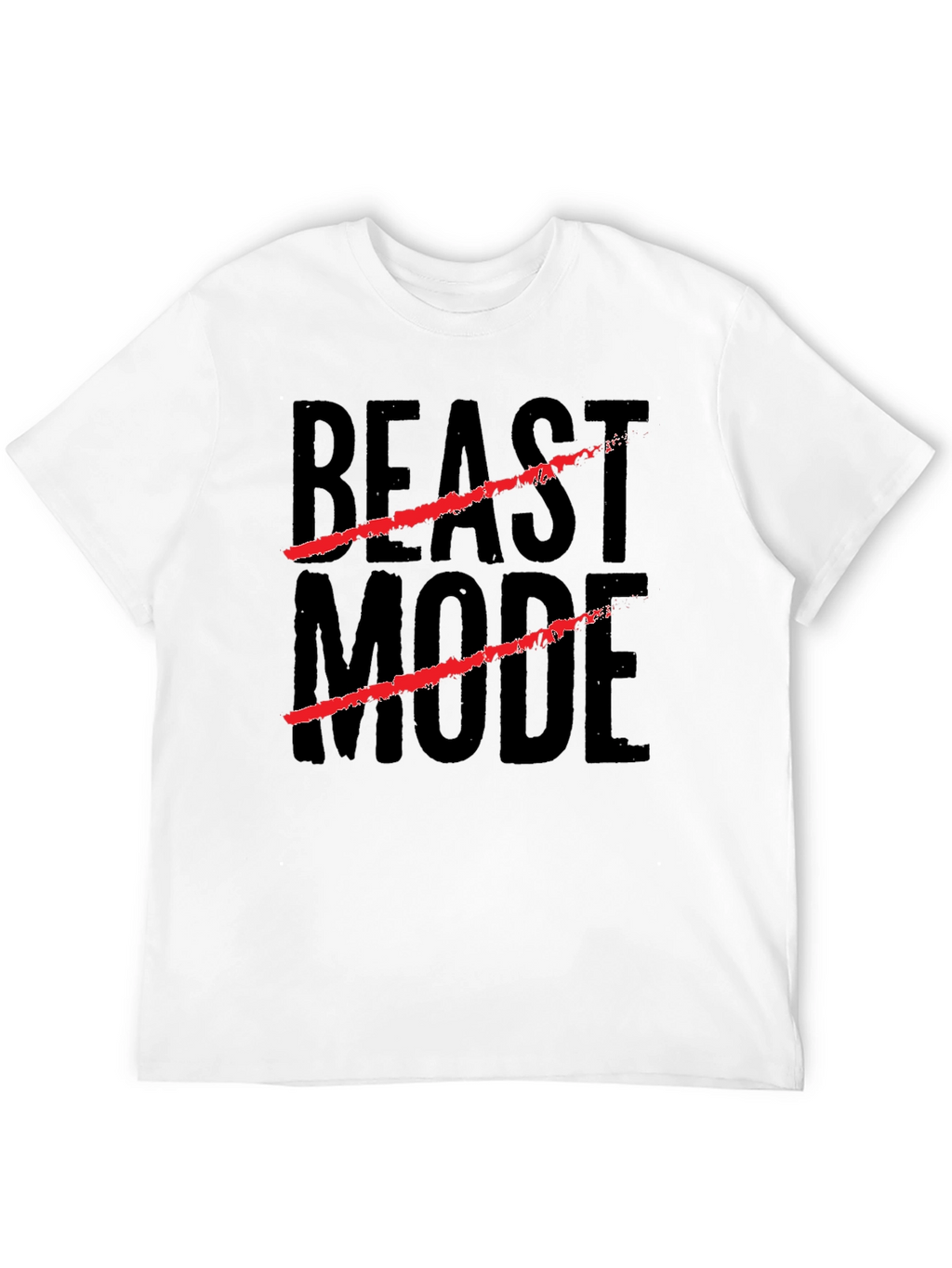 Beast Mode Graphic Print Black T-Shirt