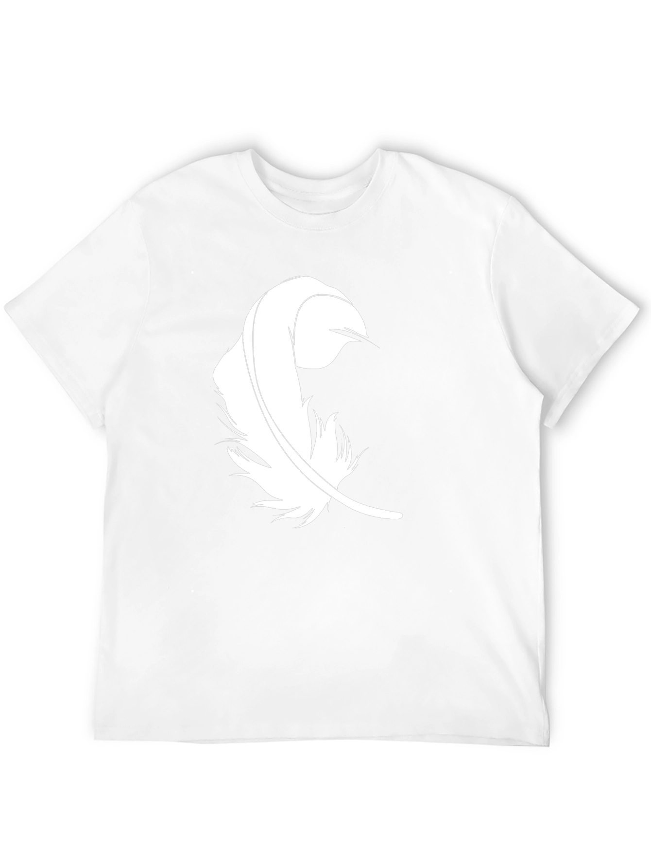 Feather Graphic Black T-Shirt