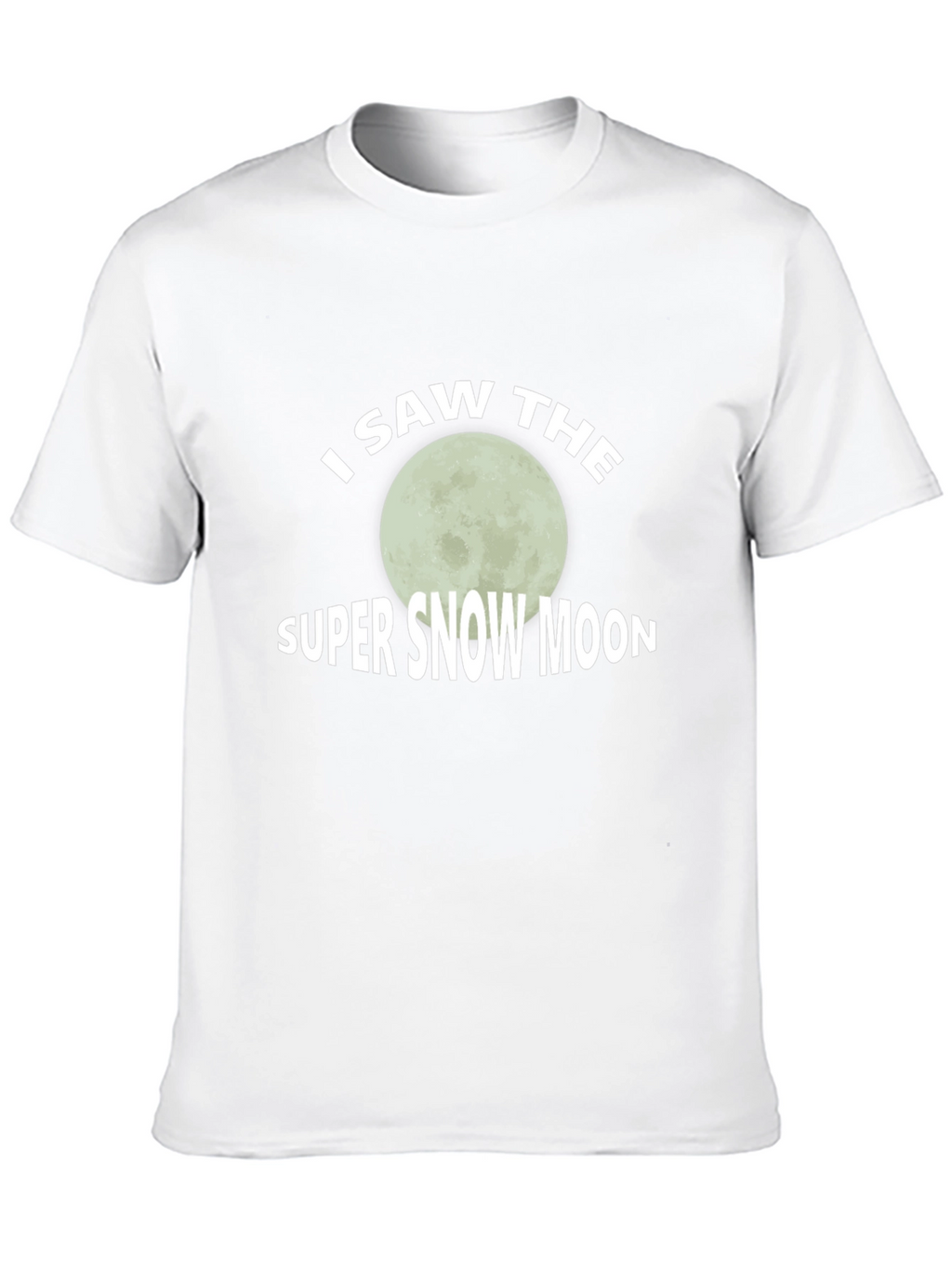 I Saw The Super Snow Moon Graphic Tee
