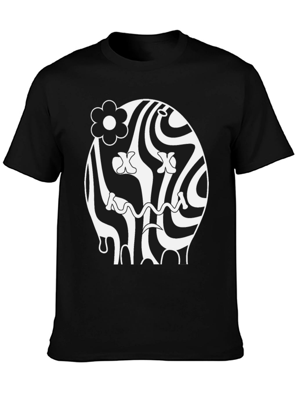 Groovy Black Graphic Tee