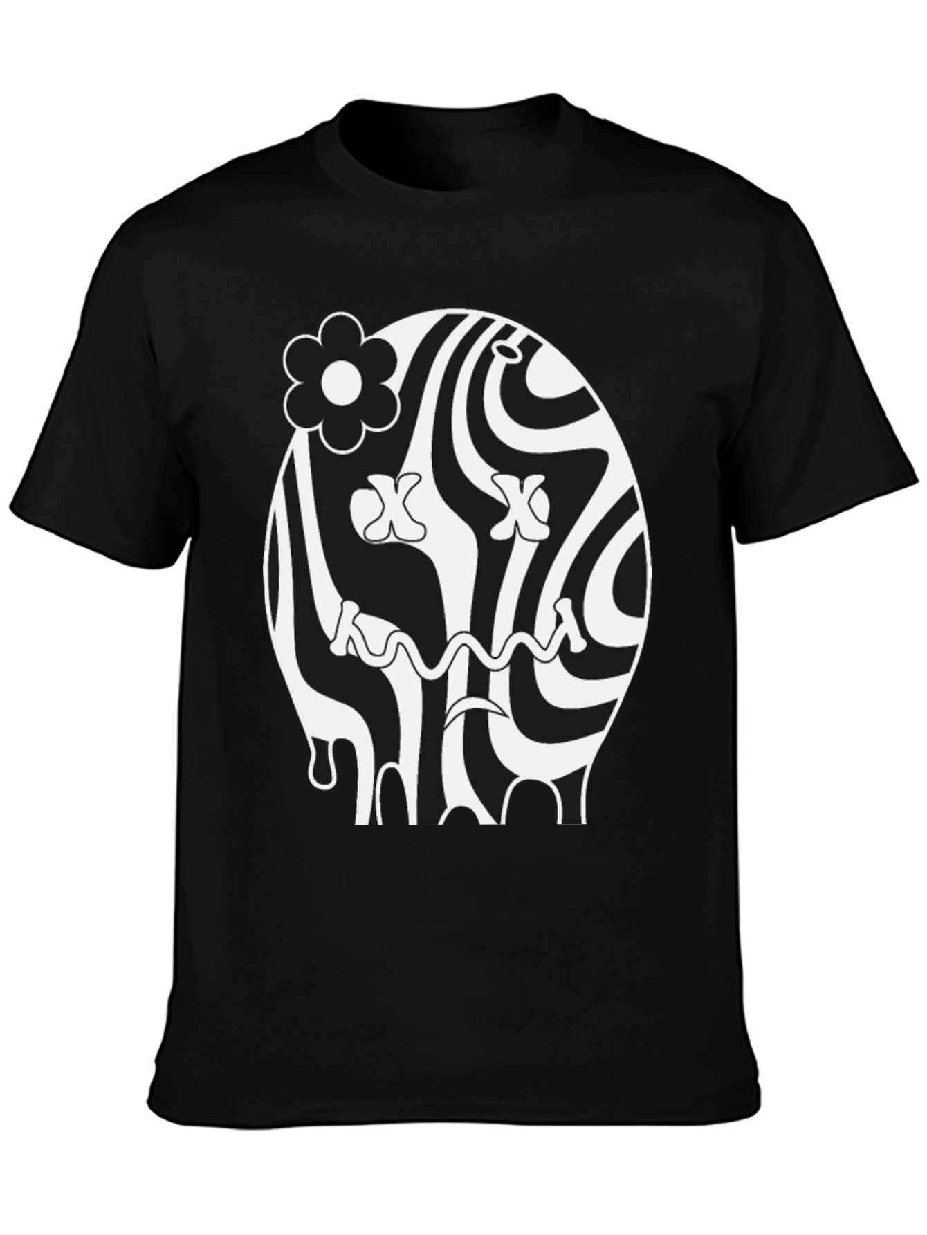 Groovy Black Graphic Tee