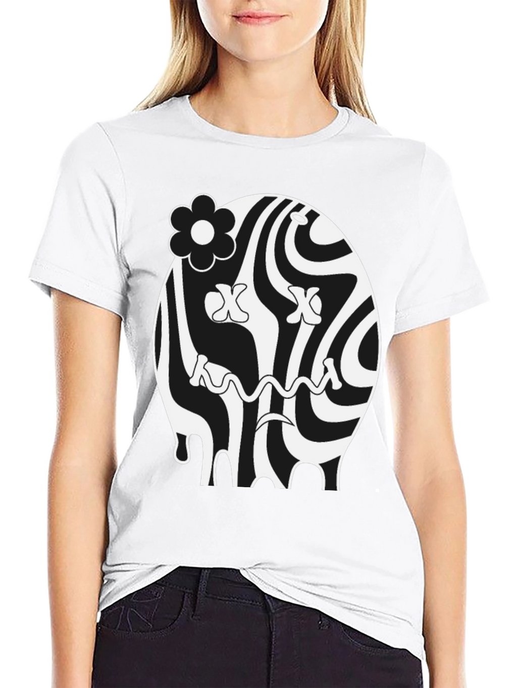 Groovy Black Graphic Tee