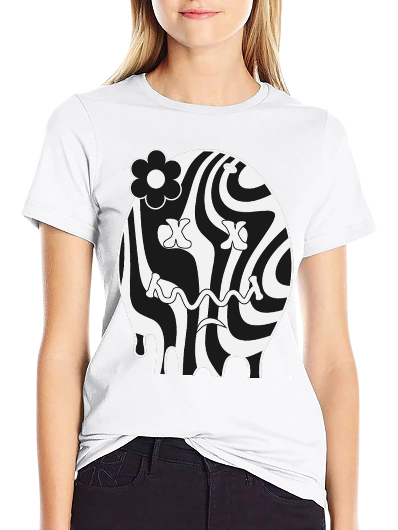 Groovy Black Graphic Tee