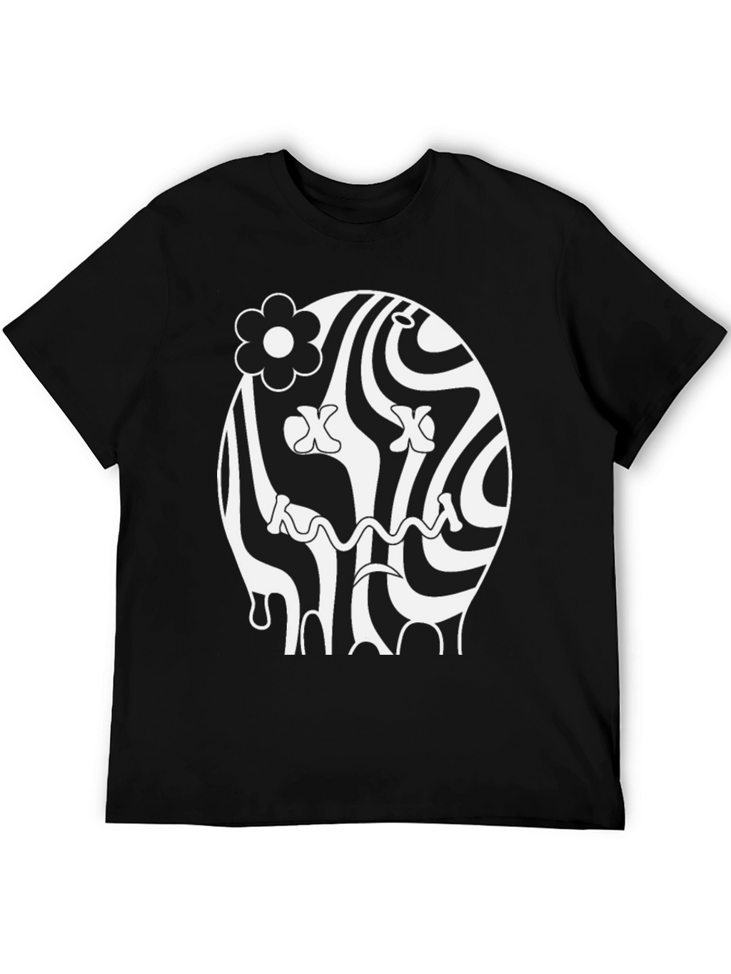 Groovy Black Graphic Tee
