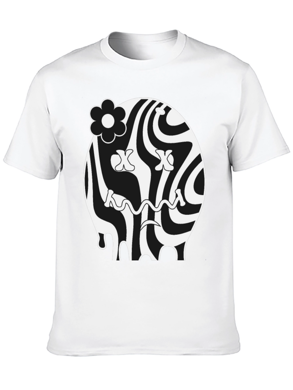 Groovy Black Graphic Tee