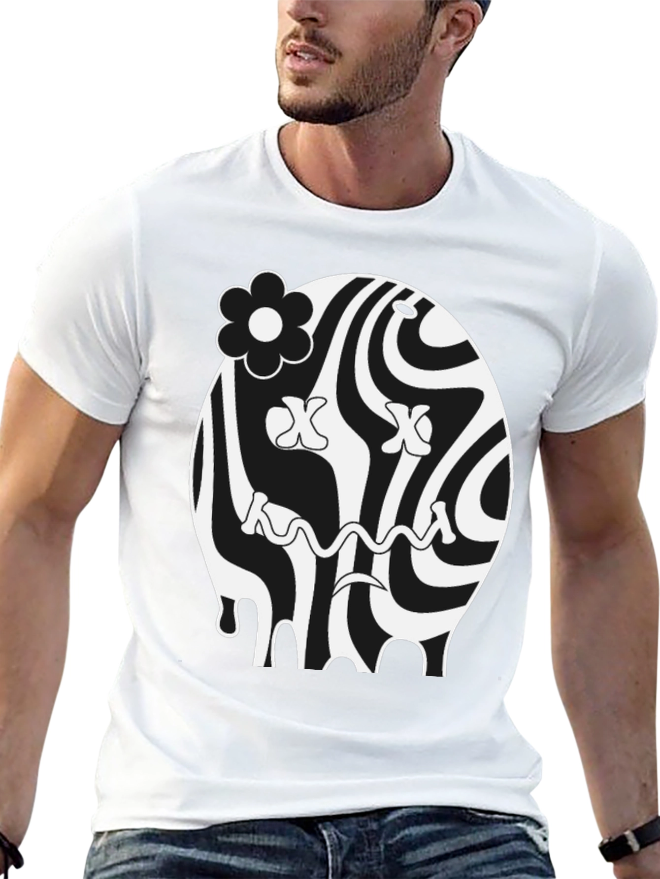 Groovy Black Graphic Tee