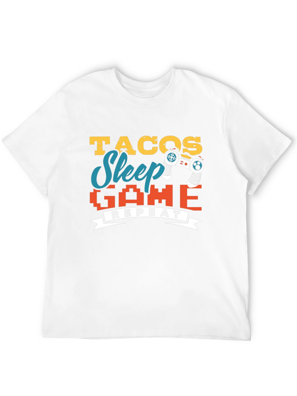 Tacos Sleep Game Repeat Graphic Tee