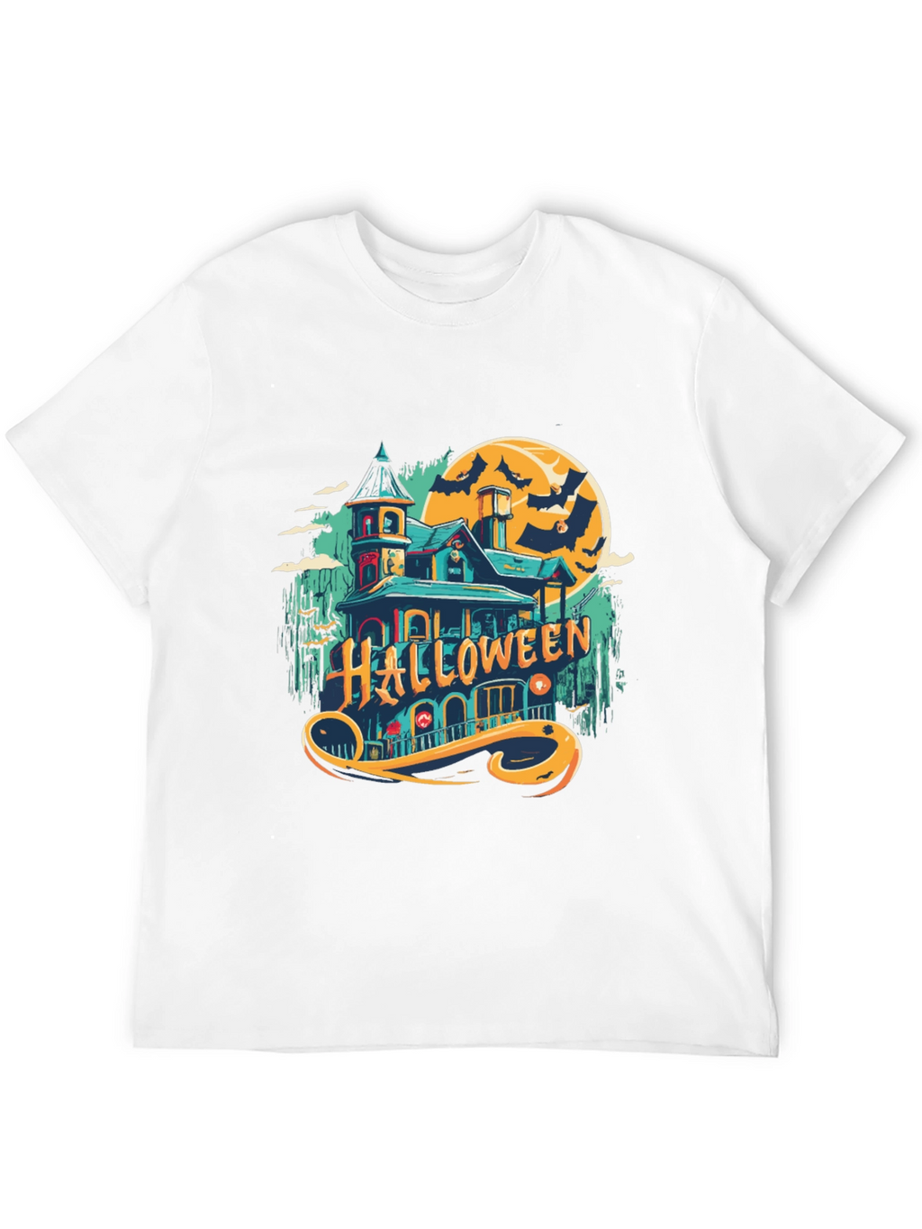 Halloween Spooky House Graphic Tee