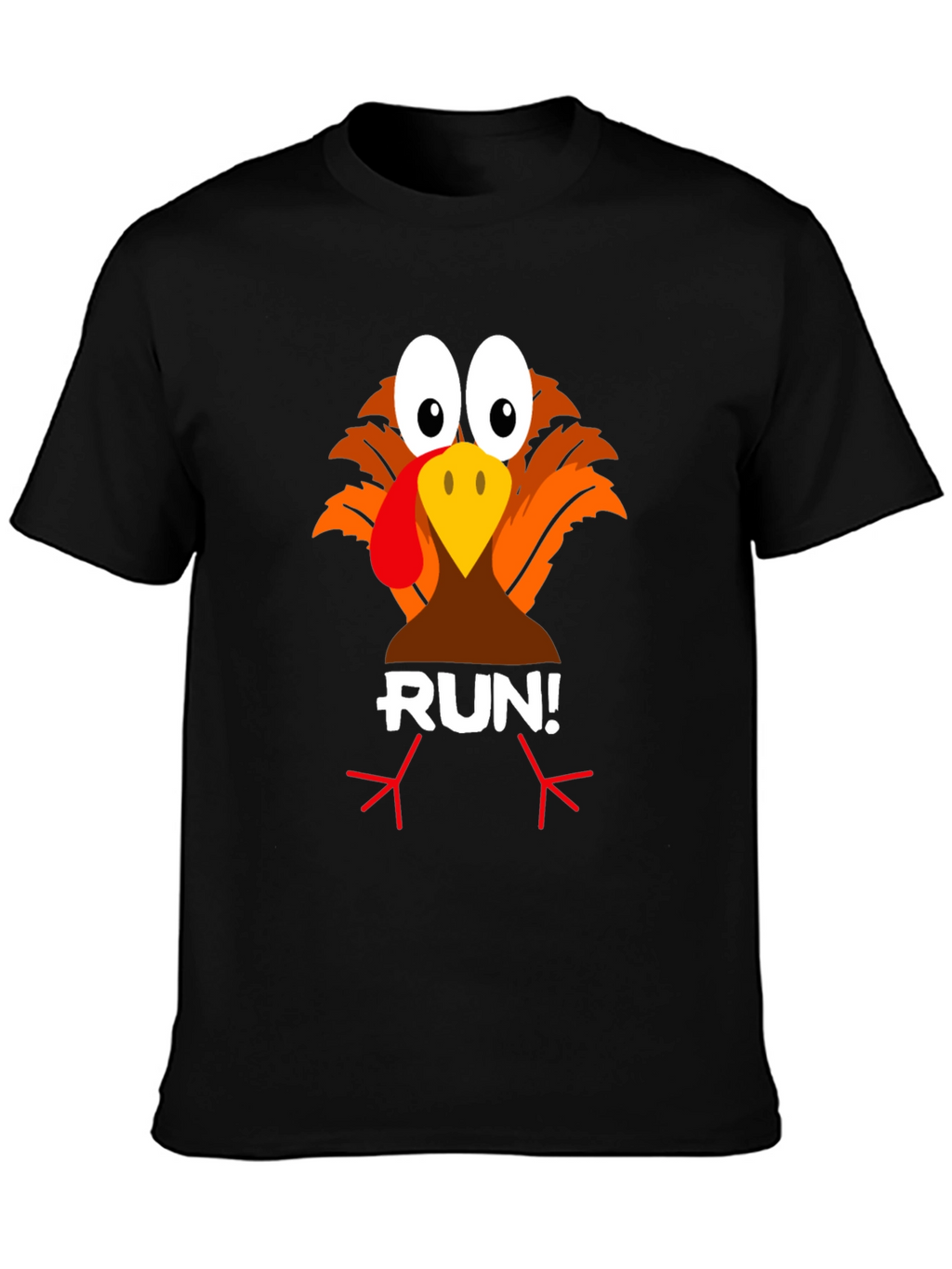 Turkey Run! Graphic Tee - Thanksgiving Fun