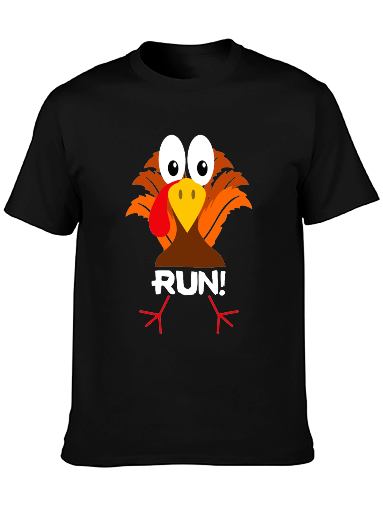 Turkey Run! Graphic Tee - Thanksgiving Fun