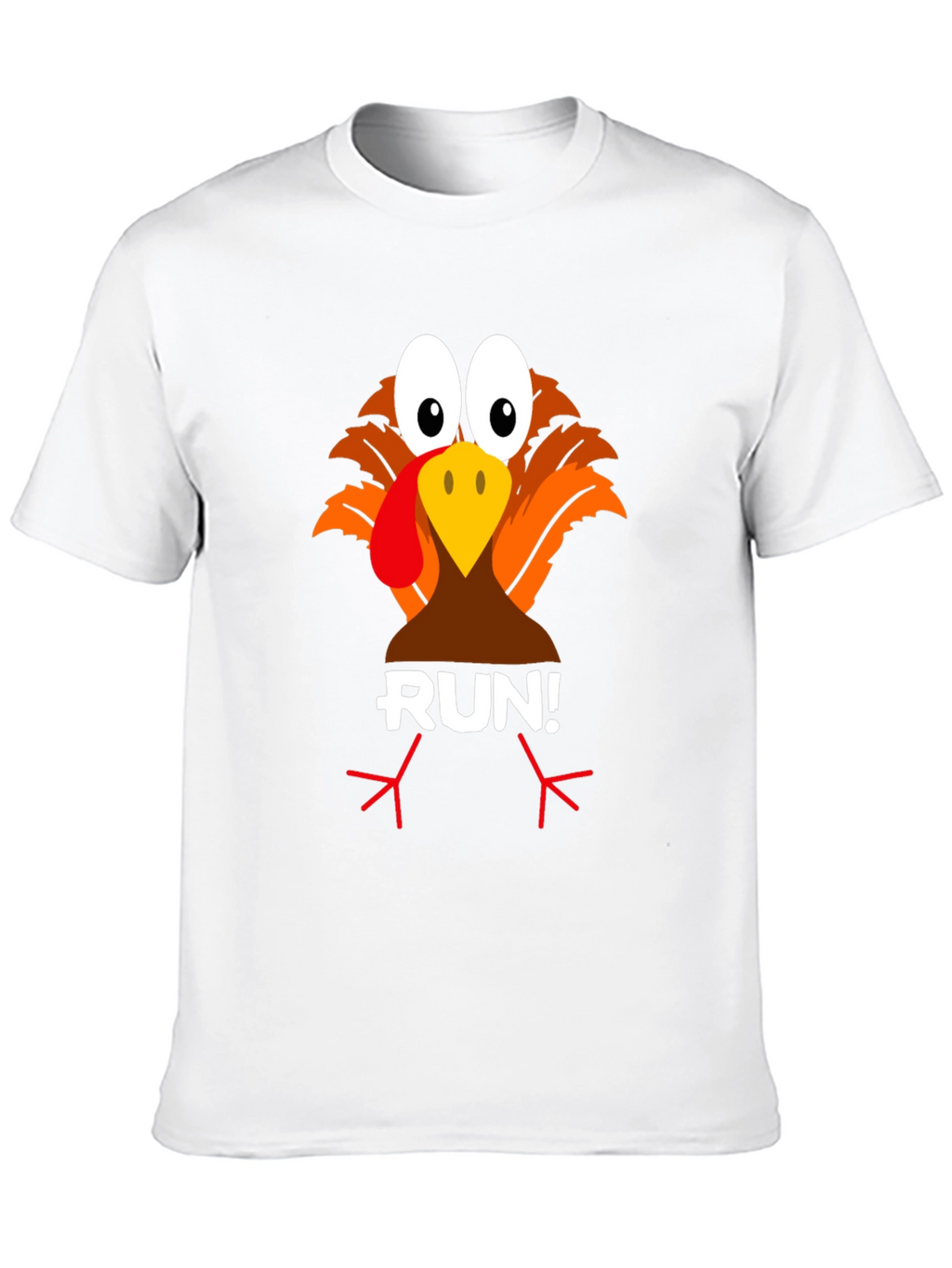 Turkey Run! Graphic Tee - Thanksgiving Fun