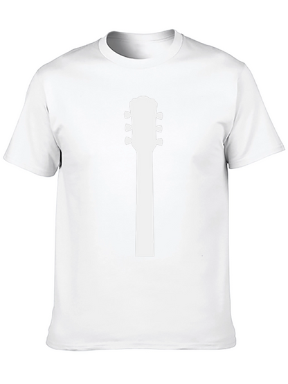 Guitar Headstock T-Shirt - Musicians Black Tee