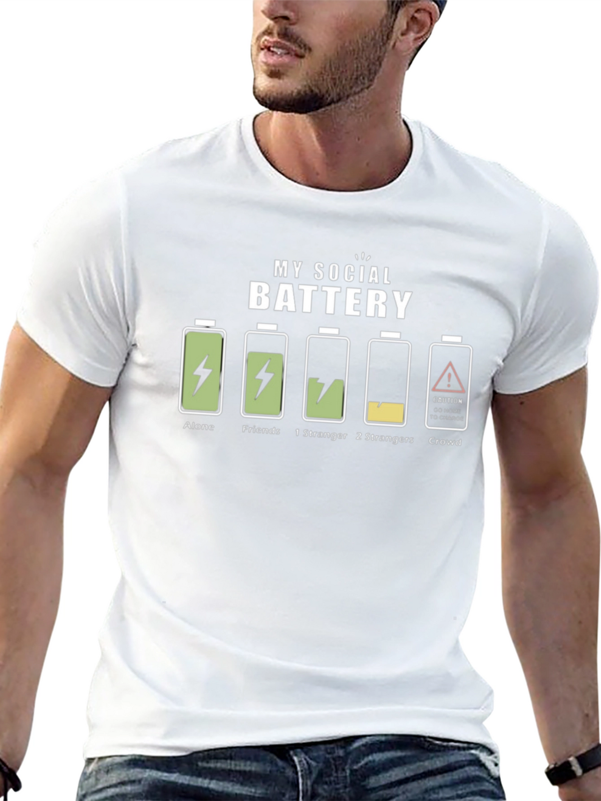 My Social Battery T-Shirt - Introvert Humor