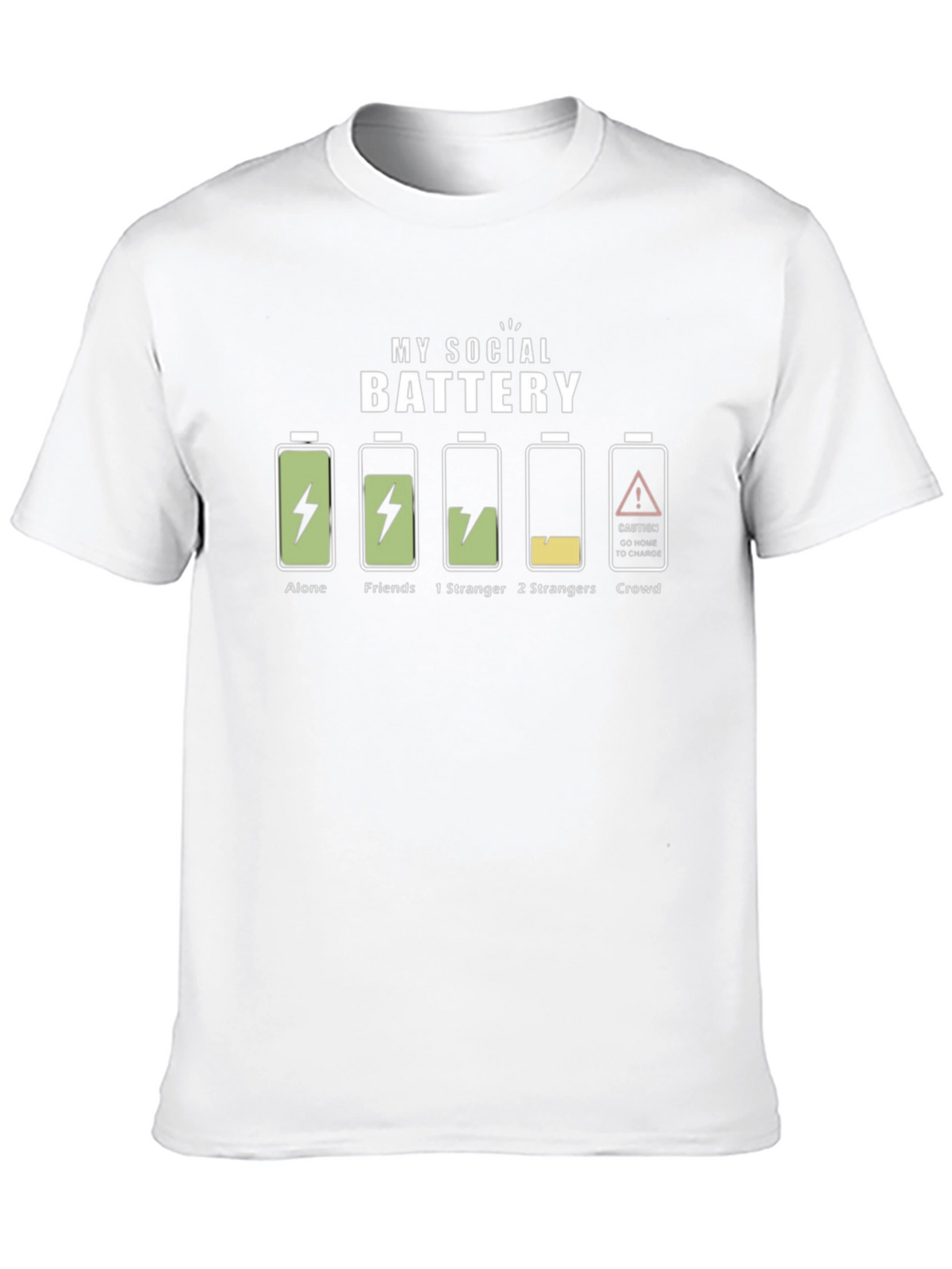 My Social Battery T-Shirt - Introvert Humor