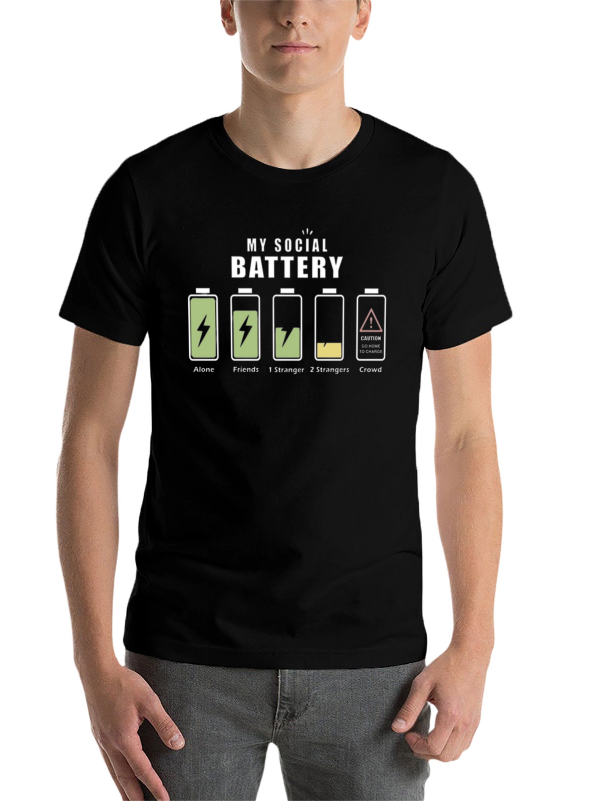 My Social Battery T-Shirt - Introvert Humor