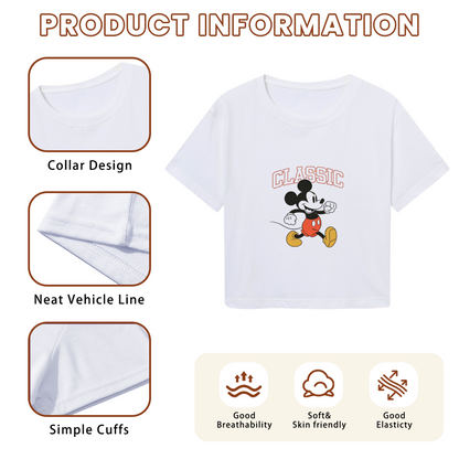 Sweet Pink Bow Hello Kitty Y2K Crop Tee