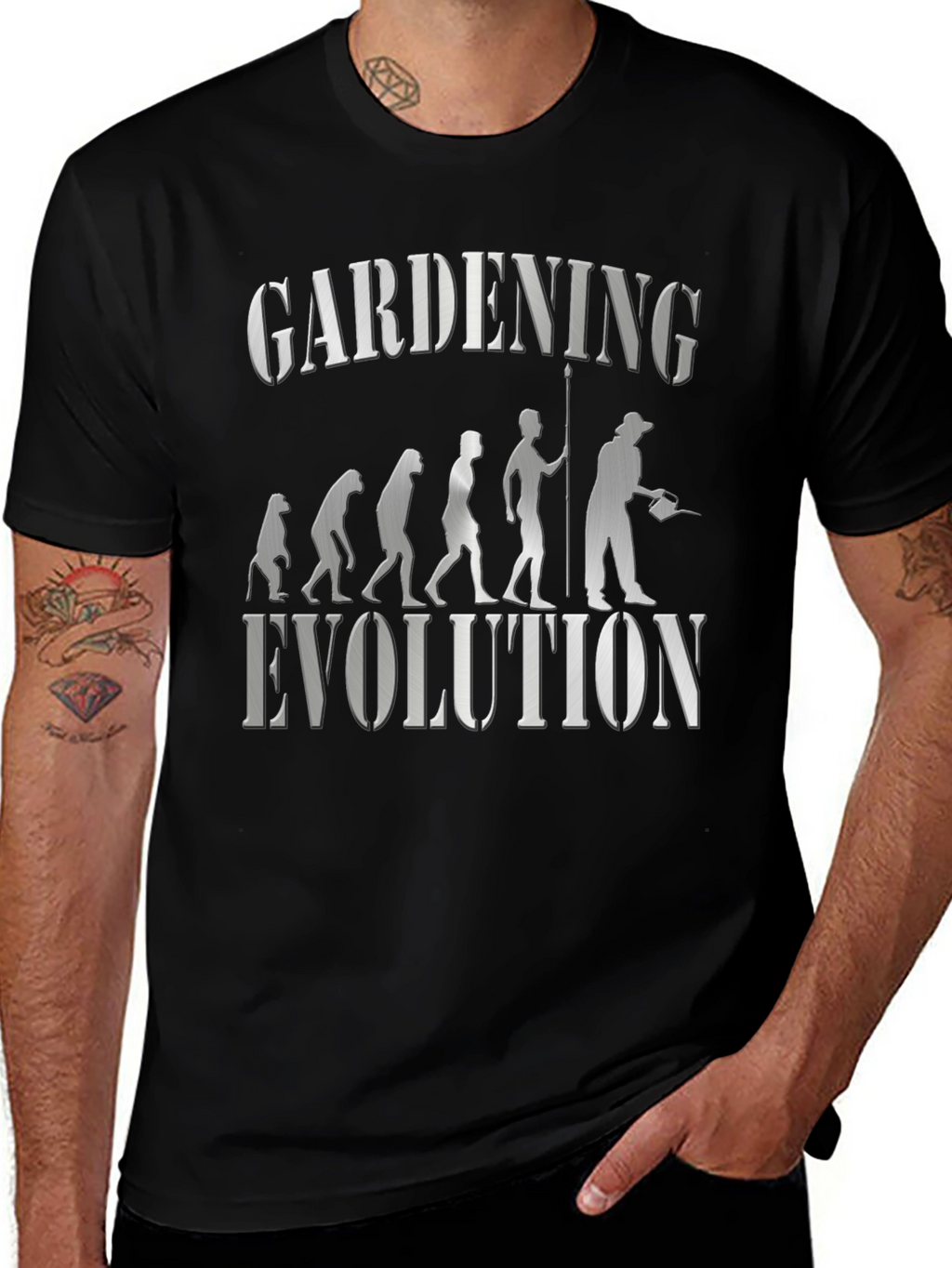 Gardening Evolution Graphic Tee