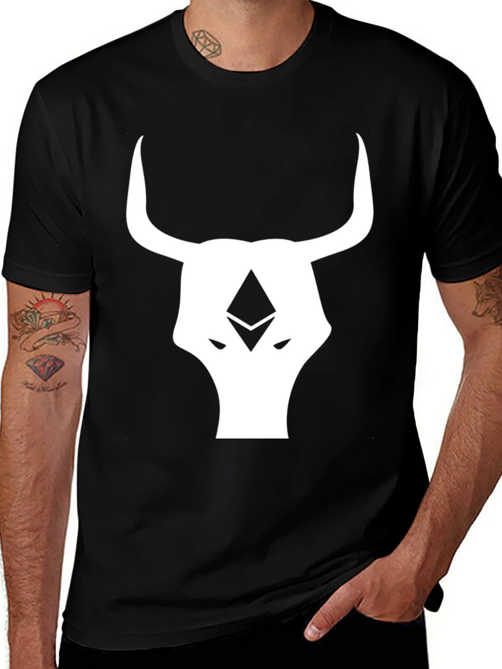 Ethereum Bull Black T-Shirt