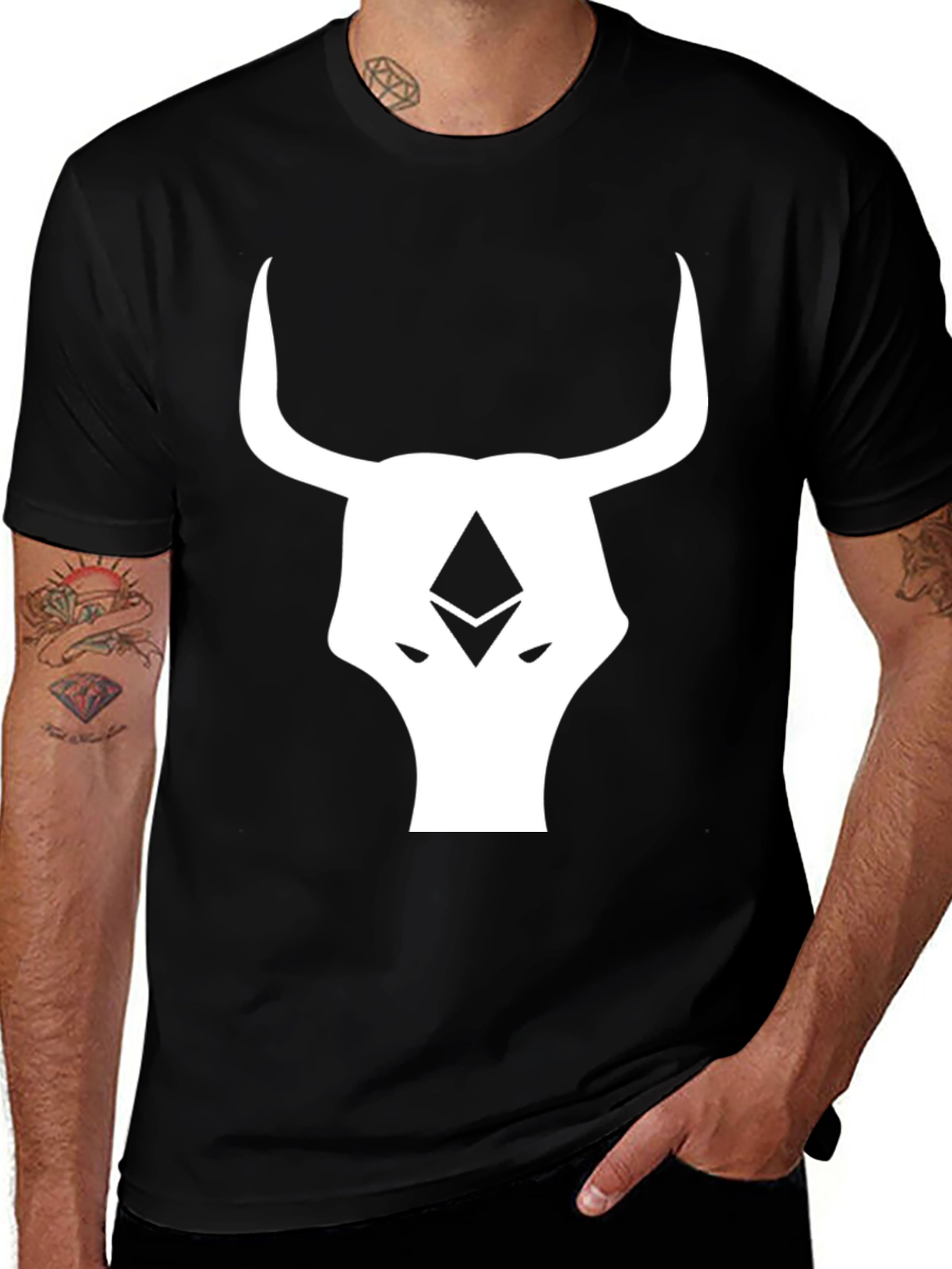Ethereum Bull Black T-Shirt