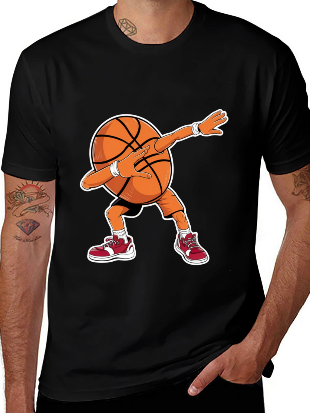 Dabbing Basketball Graphic Tee