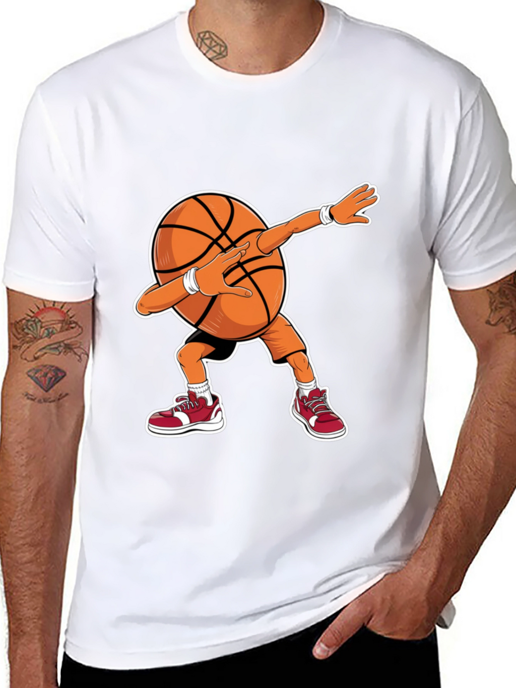 Dabbing Basketball Graphic Tee