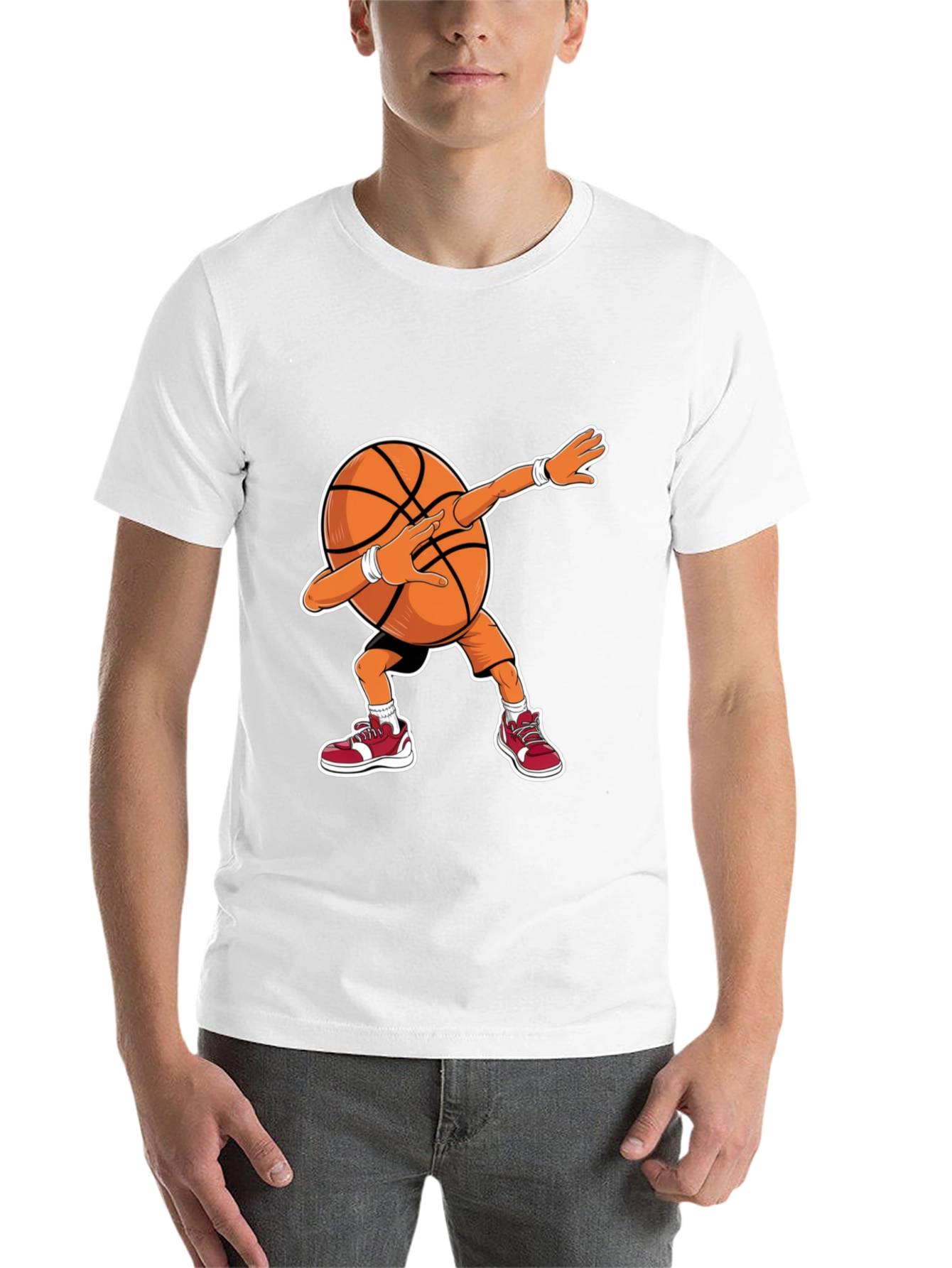 Dabbing Basketball Graphic Tee