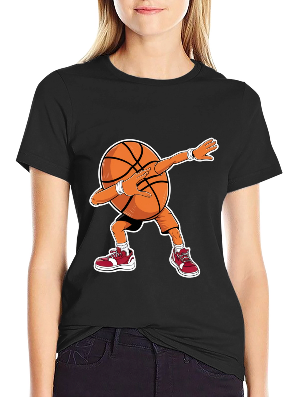 Dabbing Basketball Graphic Tee