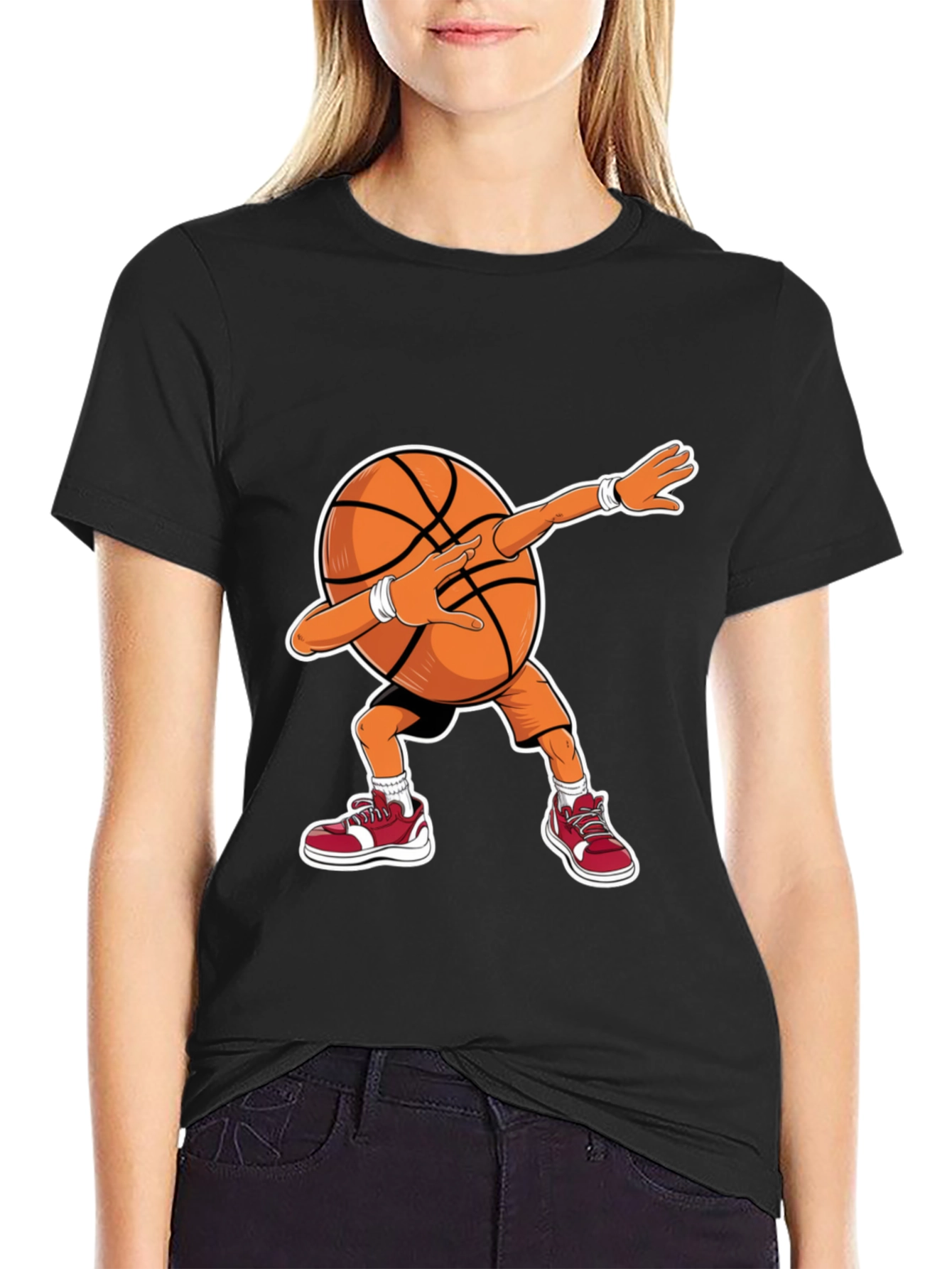 Dabbing Basketball Graphic Tee