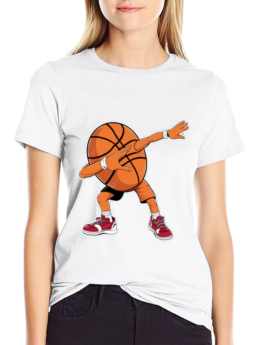 Dabbing Basketball Graphic Tee